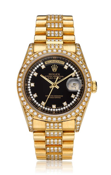 rolex day date 18k white gold men's automatic watch|rolex presidential day date gold.